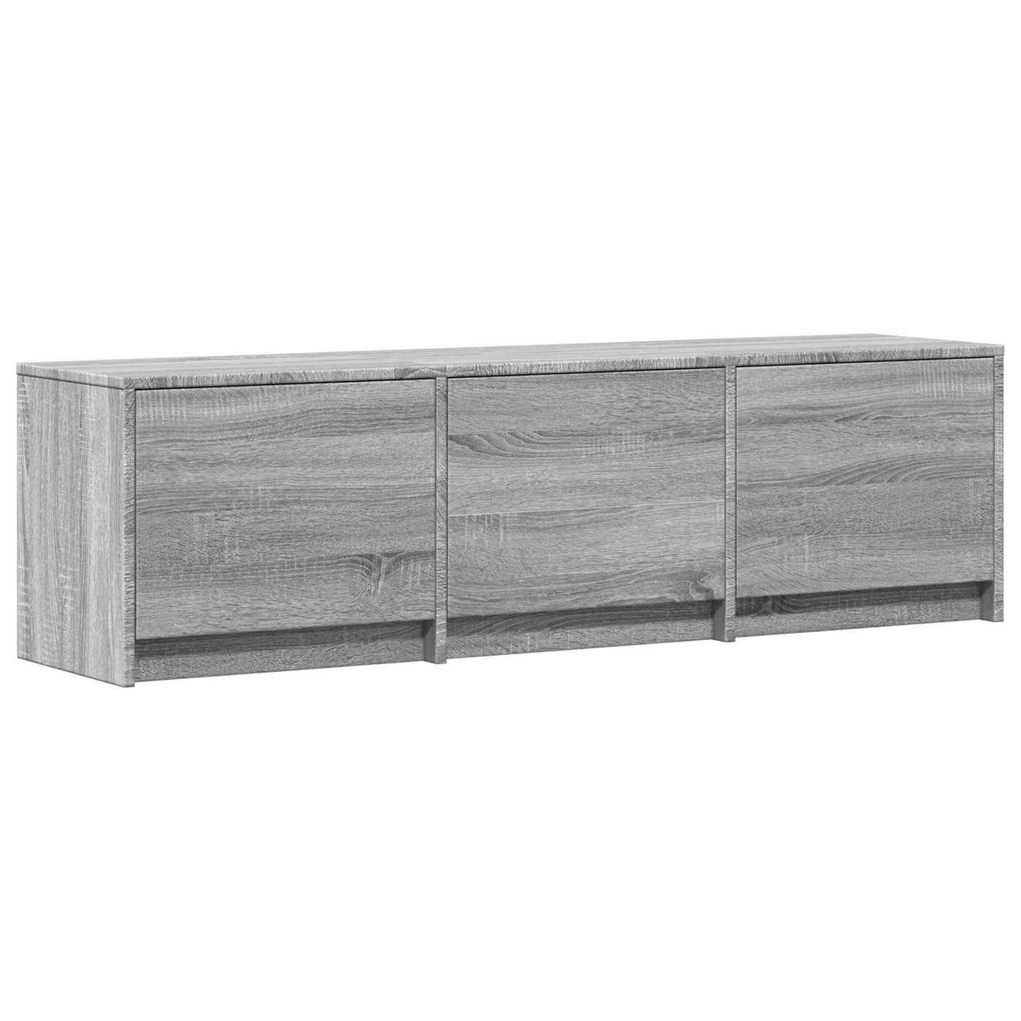 vidaXL TV Cabinet with LED with LED Grey Sonoma 140 x 34 x 40 cm