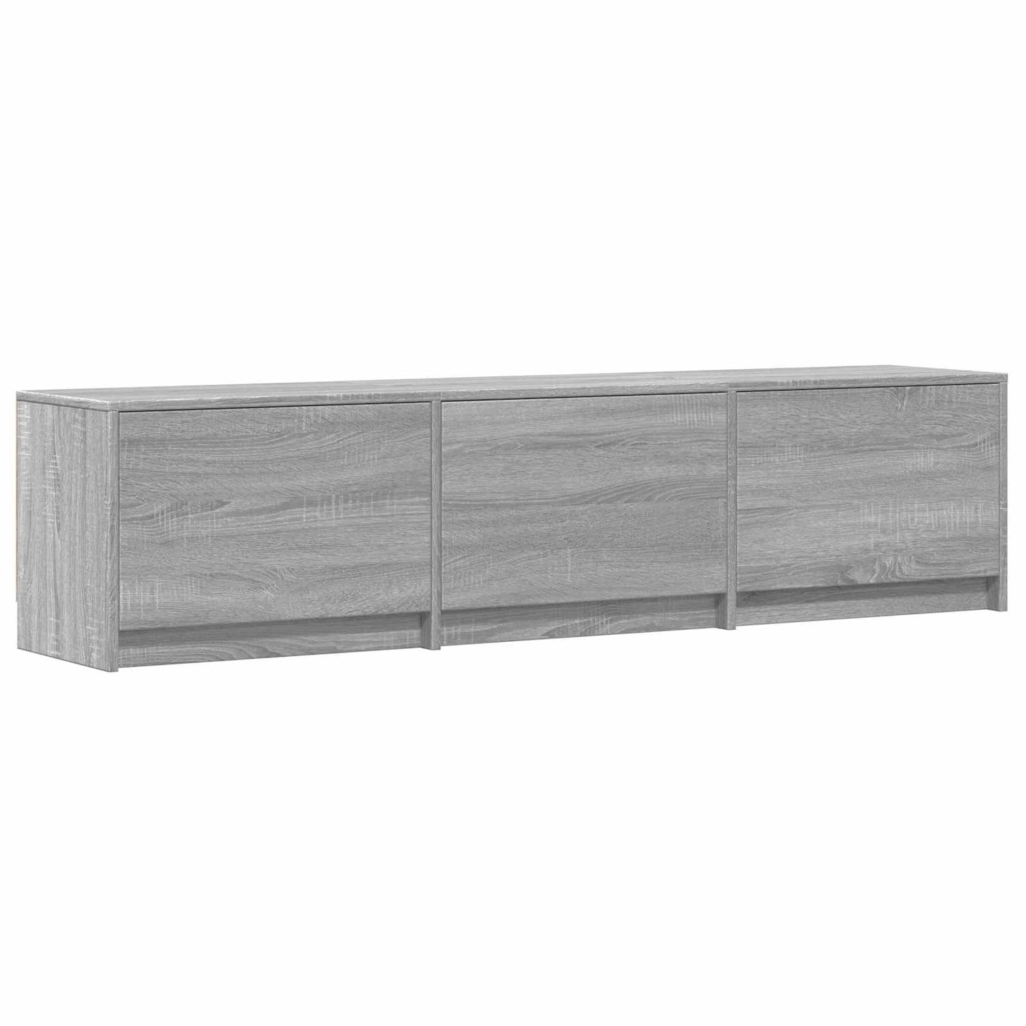 vidaXL TV Cabinet with LED with LED Grey Sonoma 165 x 34 x 40 cm