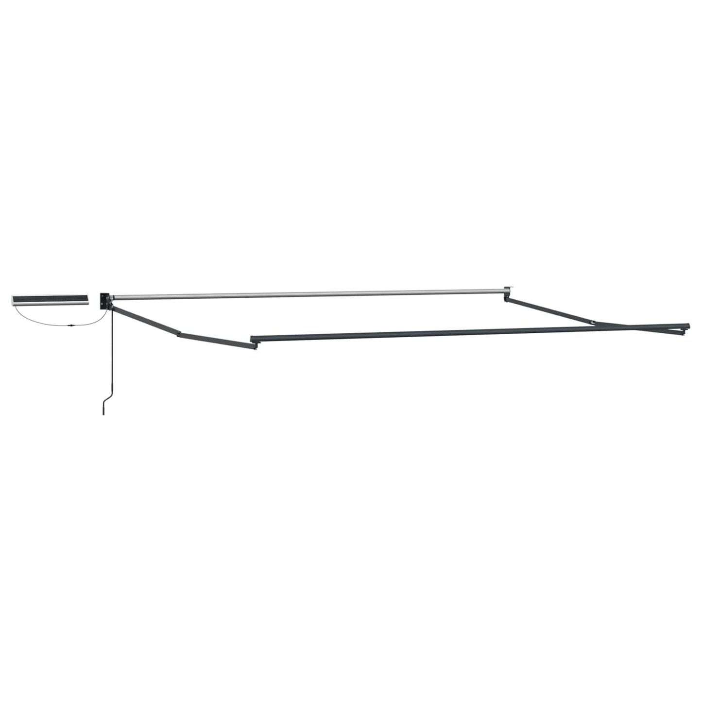 vidaXL Electric Retractable Awning Yellow, Grey and Anthracite 5 x 3 m