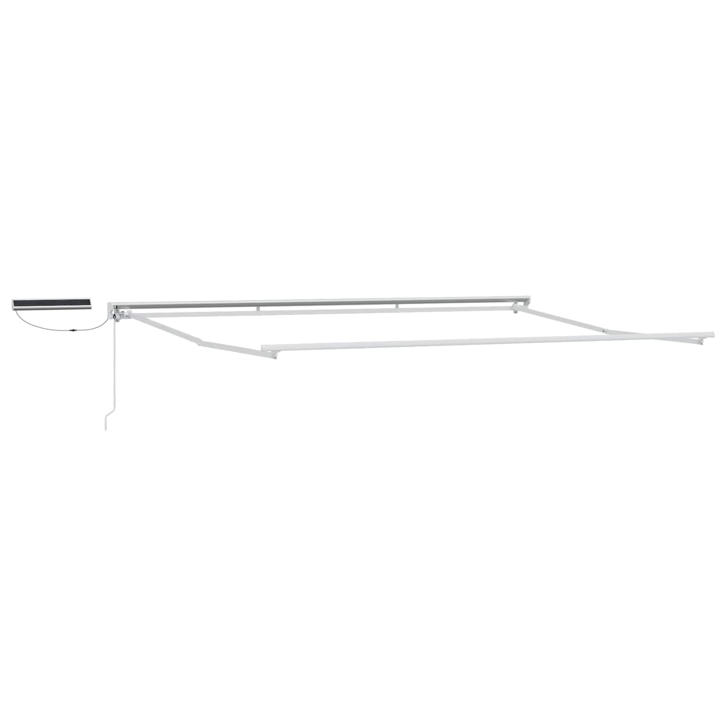 vidaXL Electric Retractable Awning Yellow, Grey and White 5 x 3 m