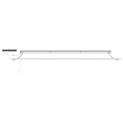 vidaXL Electric Retractable Awning Yellow, Grey and White 5 x 3 m