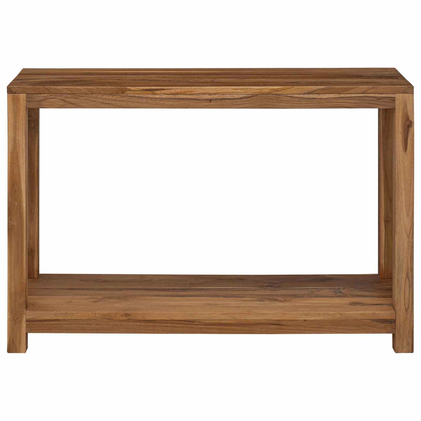 vidaXL Console Table Natural 110 x 35 x 75 cm Solid Teak Wood