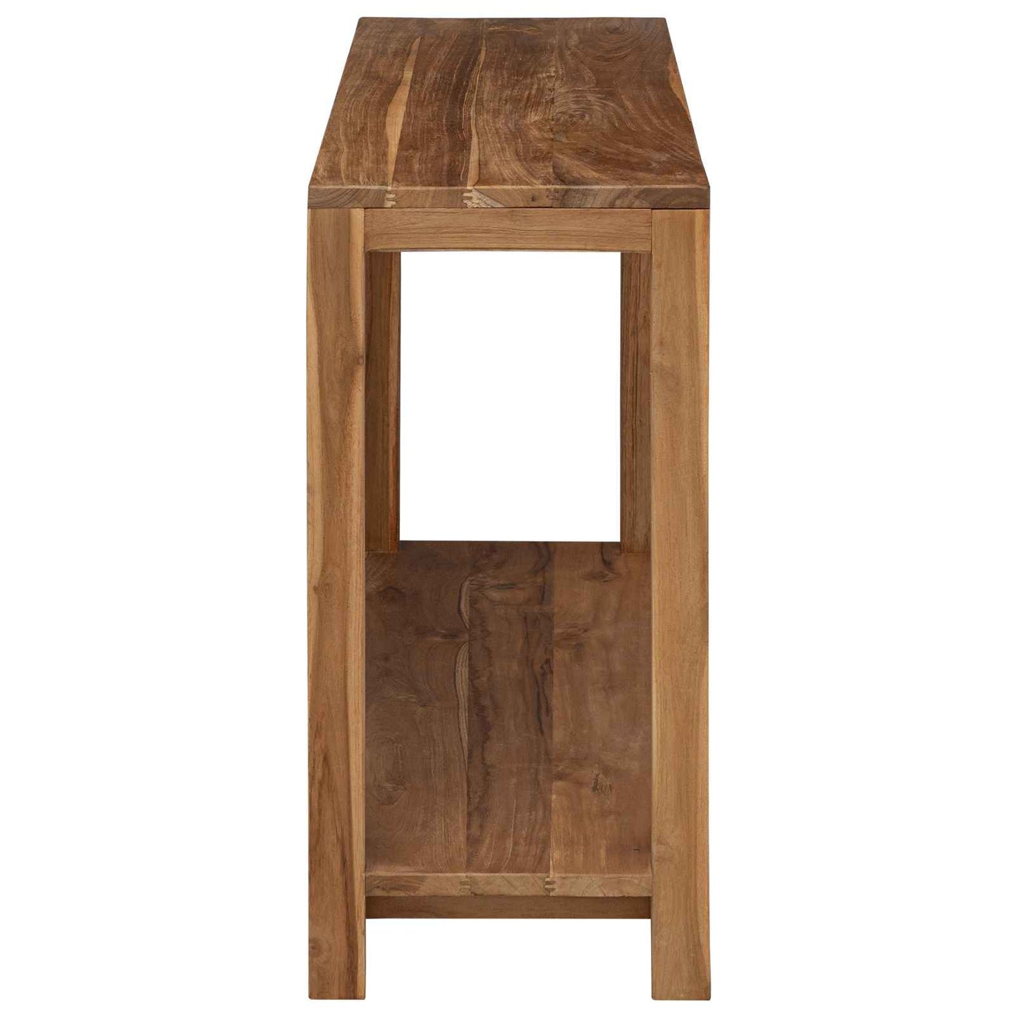 vidaXL Console Table Natural 110 x 35 x 75 cm Solid Teak Wood