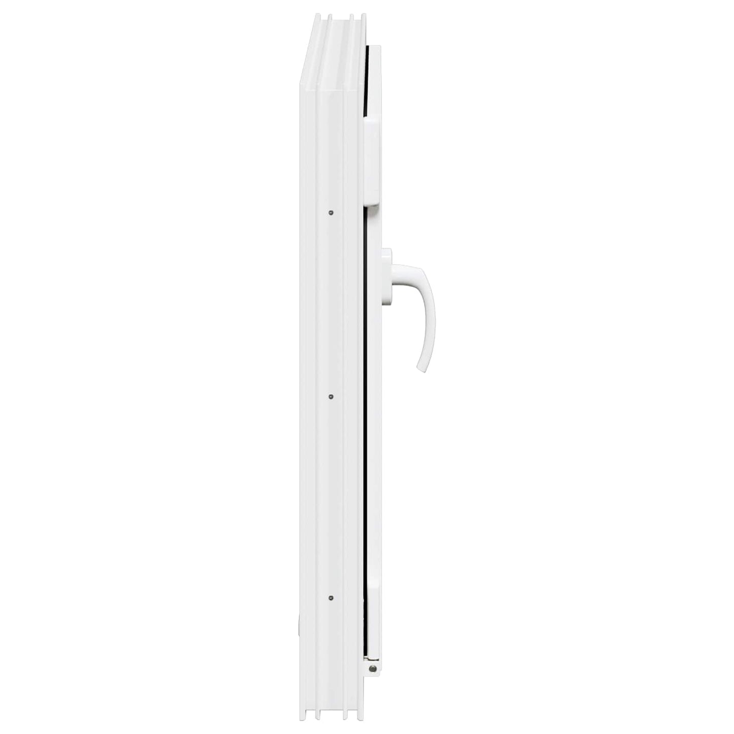vidaXL Basement Window RISOR 60 x 60 cm PVC and Glass White