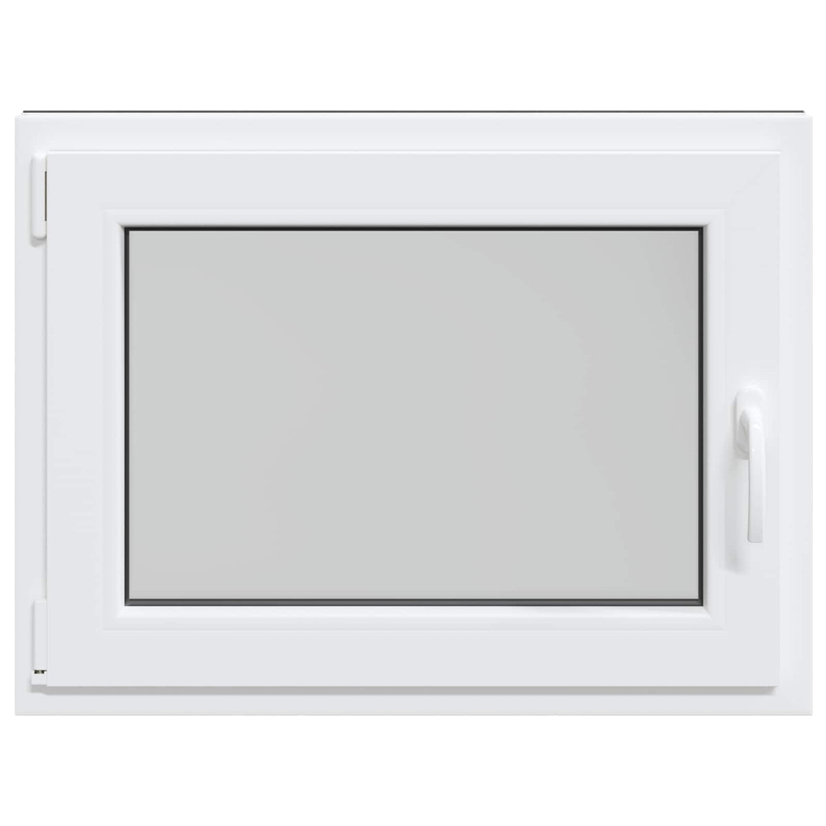 vidaXL Basement Window RISOR 80 x 60 cm PVC and Glass Anthracite