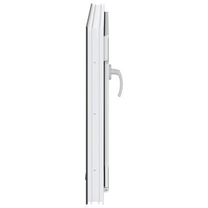 vidaXL Basement Window RISOR 80 x 60 cm PVC and Glass Anthracite