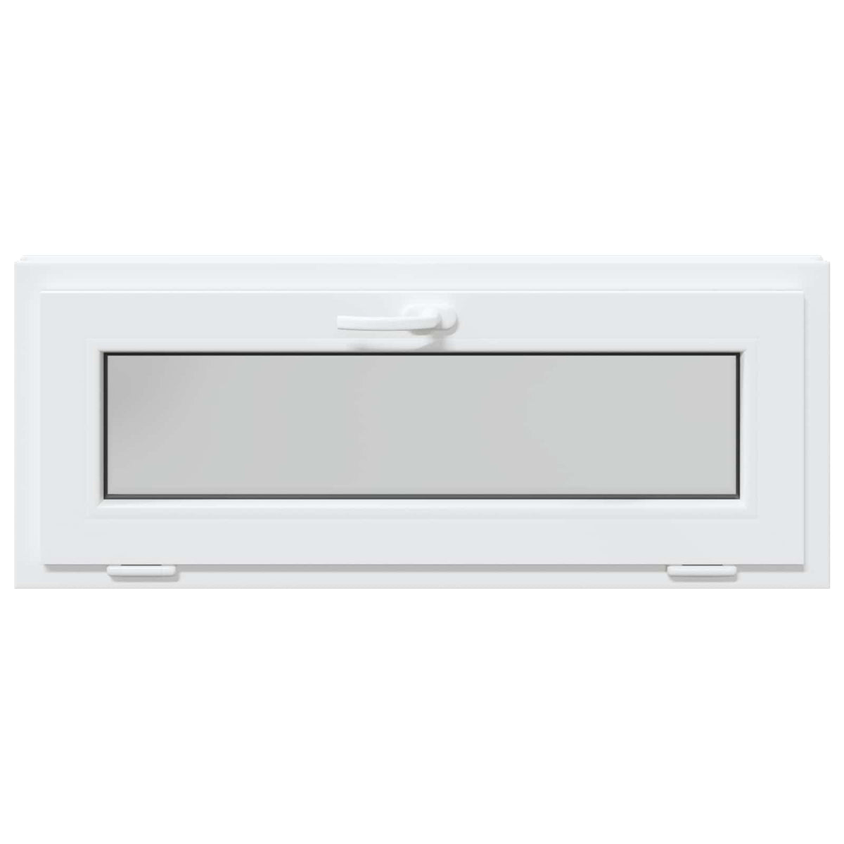 vidaXL Basement Window RISOR 100 x 40 cm PVC and Glass White