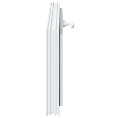vidaXL Basement Window RISOR 100 x 40 cm PVC and Glass White