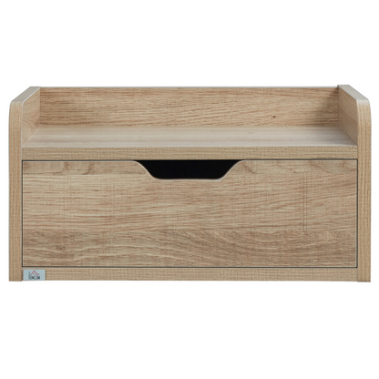 HOMCOM Floating Nightstand Set of 2, Wall Mounted Bedside Table with Drawer