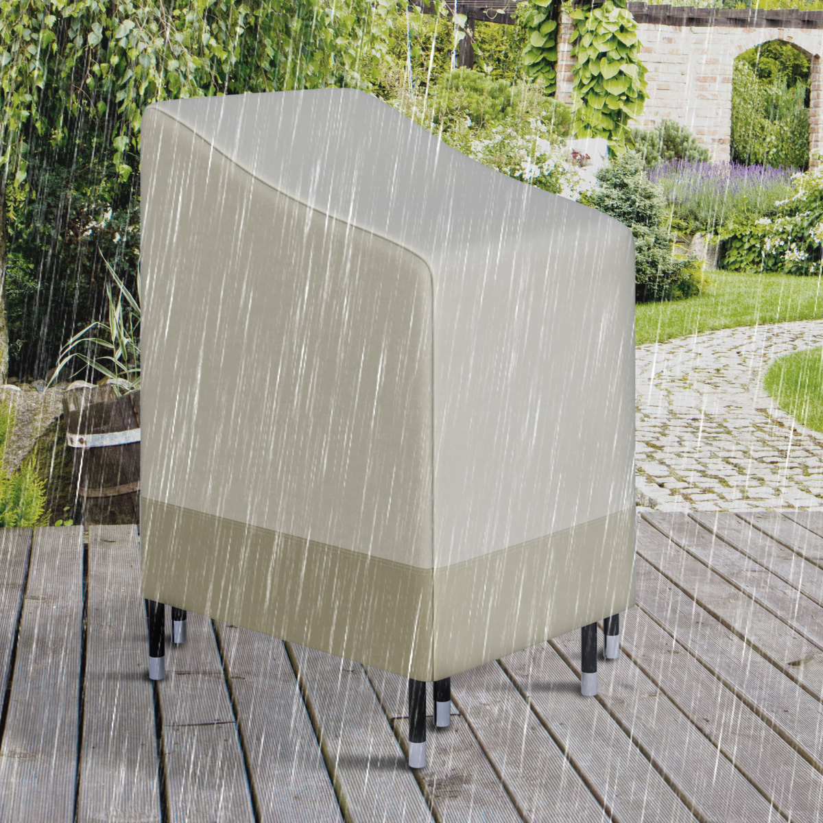 Waterproof Garden Wicker Chairs Cover Patio Seat Protector L70*W90*H115cm