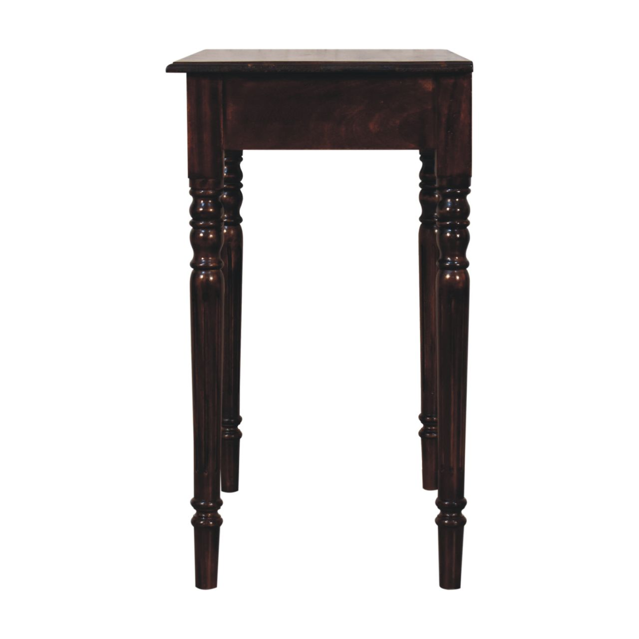 Artisan Furniture Solid Wood California Walnut Writing Desk, 1 Drawer, Dark Brown