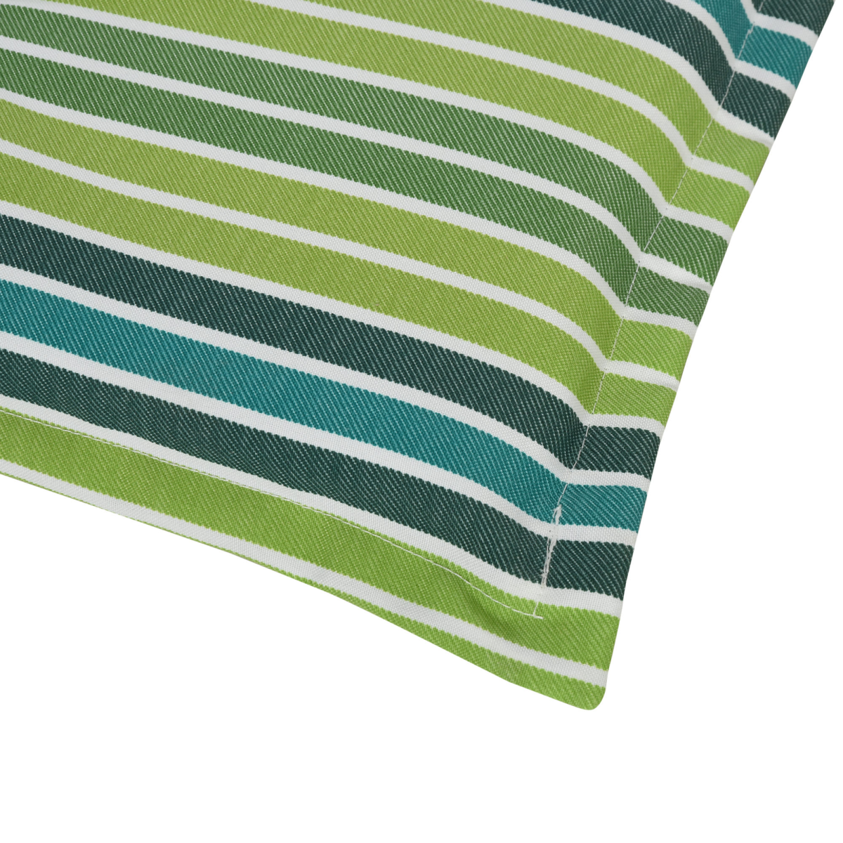 2 PCS Patio Bench Swing Chairs Garden Chairs 2 Seat Cushion Mat Strips Green