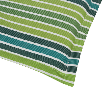 2 PCS Patio Bench Swing Chairs Garden Chairs 2 Seat Cushion Mat Strips Green
