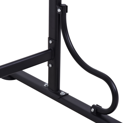Steel Multi-Use Exercise Power Tower Station Adjustable Height w/ Grips HOMCOM