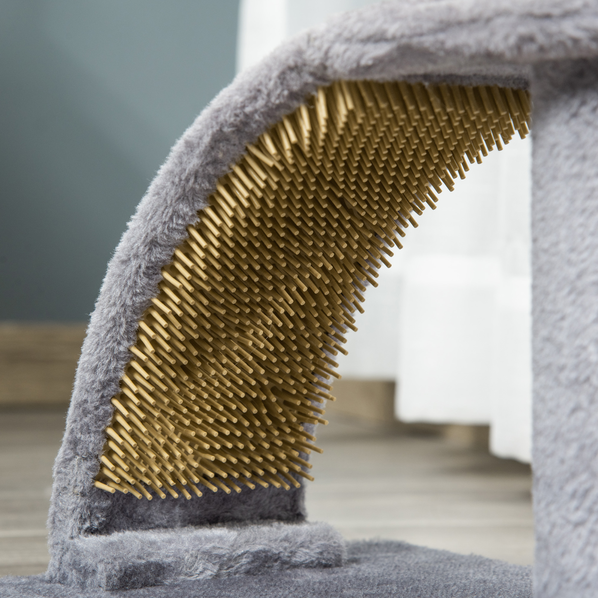 Cat Tree Climbing Activity Center with Scratching Massage Board Hanging Ball