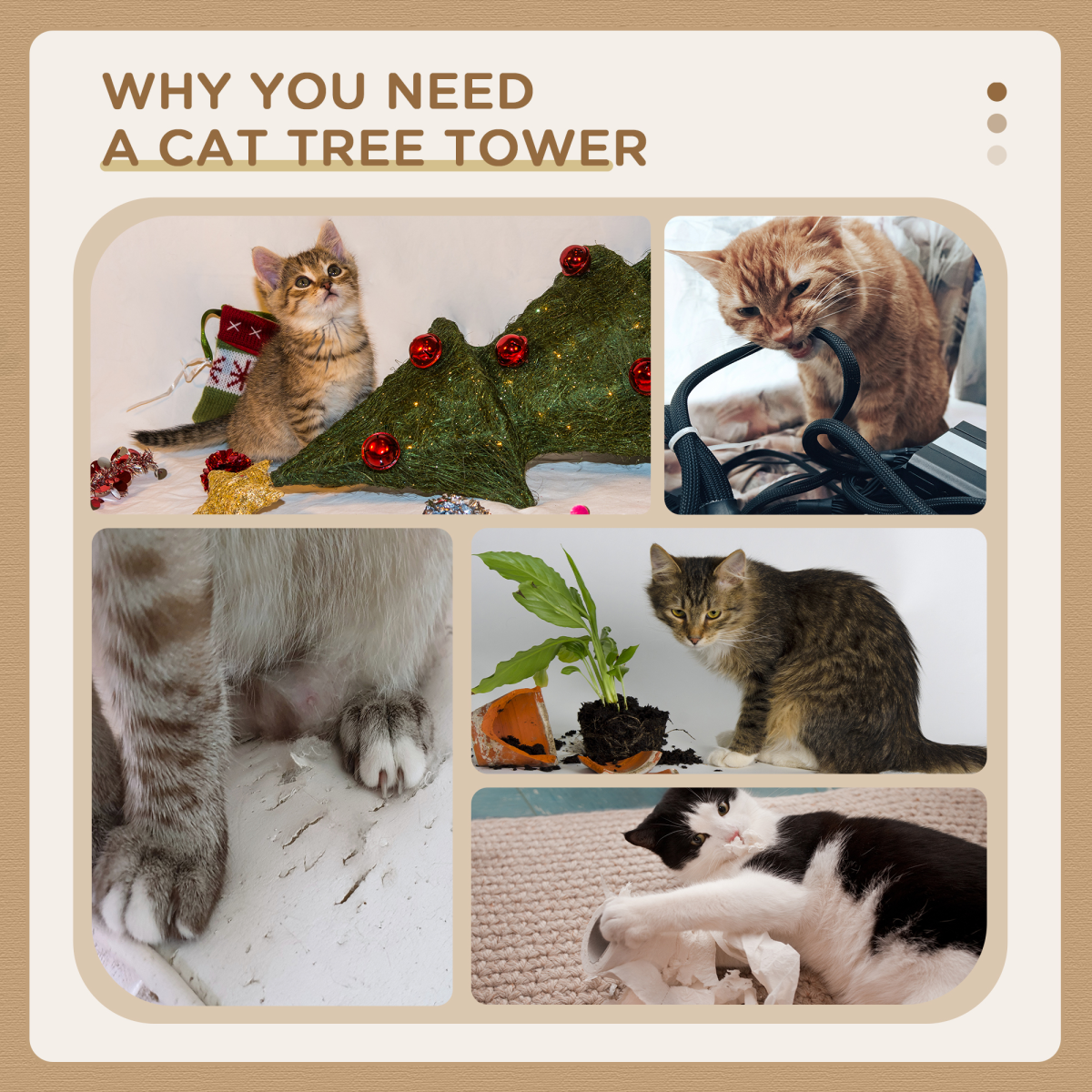 91cm Cat Tree Kitten Activity Center Tower Scratching Post Lamb Cashmere Perch
