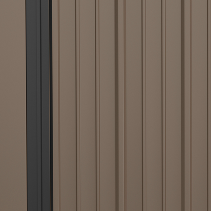 Outdoor Storage Shed Steel Garden Shed w/ Lockable Door for Backyard Outsunny