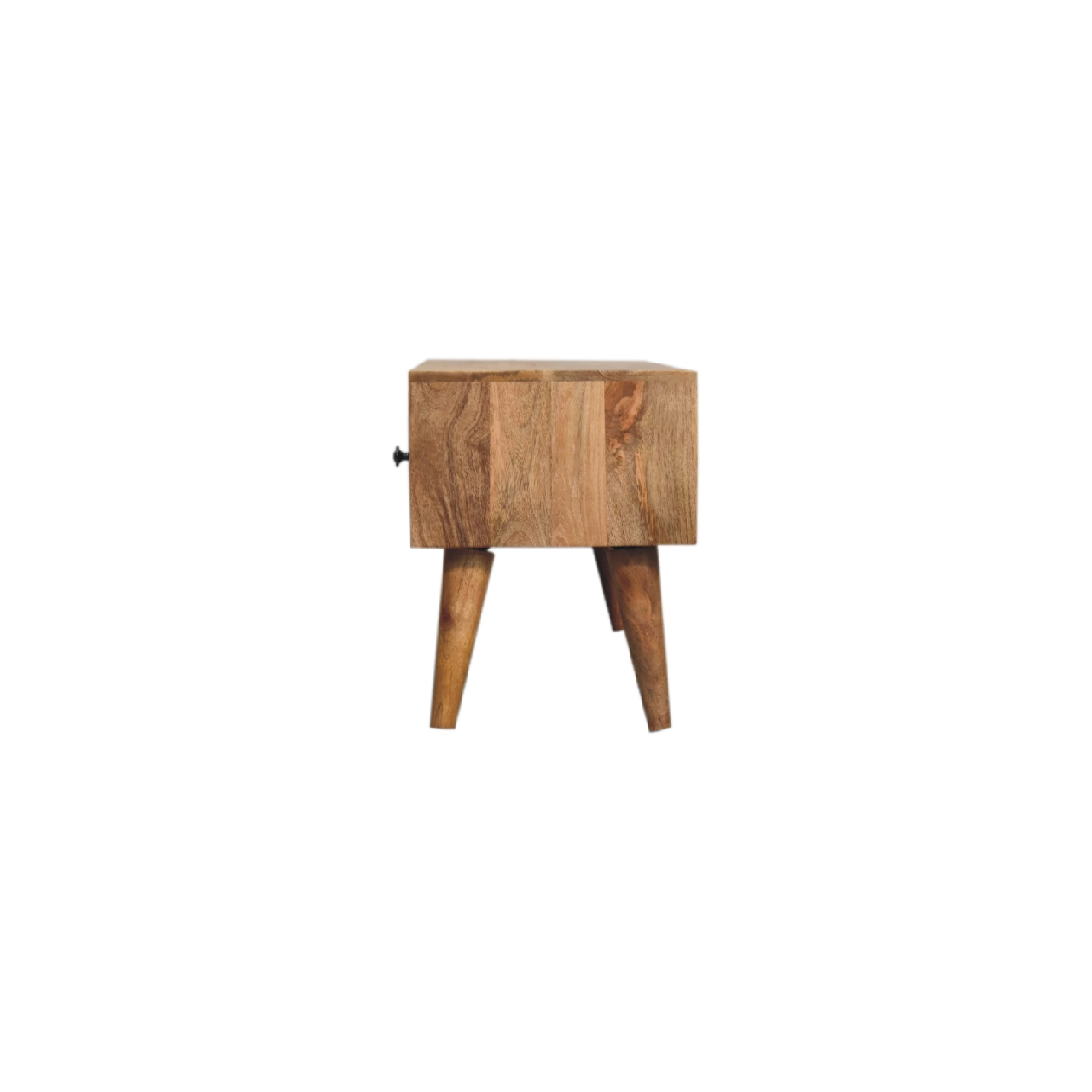Artisan Furniture Solid Wood Classic Oak-ish Coffee Table, 2 Drawers & 1 Open Slot, Beige