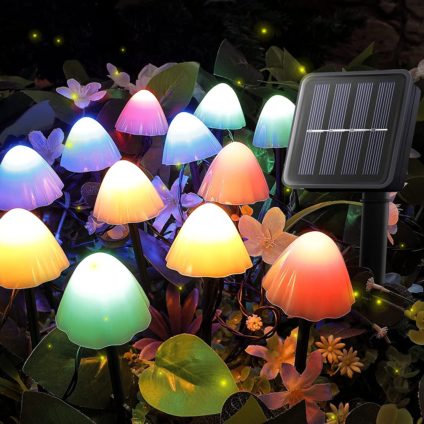 10 Piece Solar Mushroom Lights