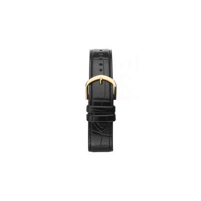 Sekonda Mens Basic White Dial Black Leather Strap Watch 1535
