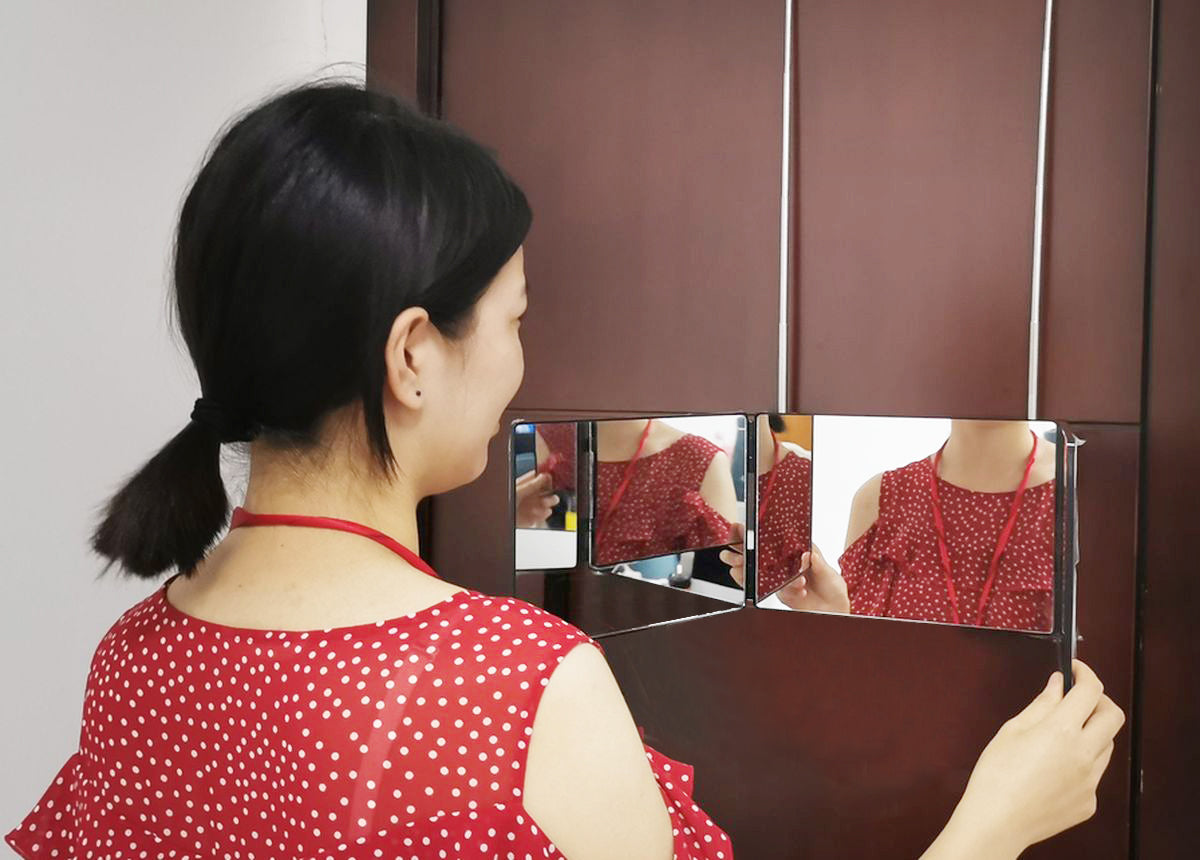 Three-Way Door Mirror