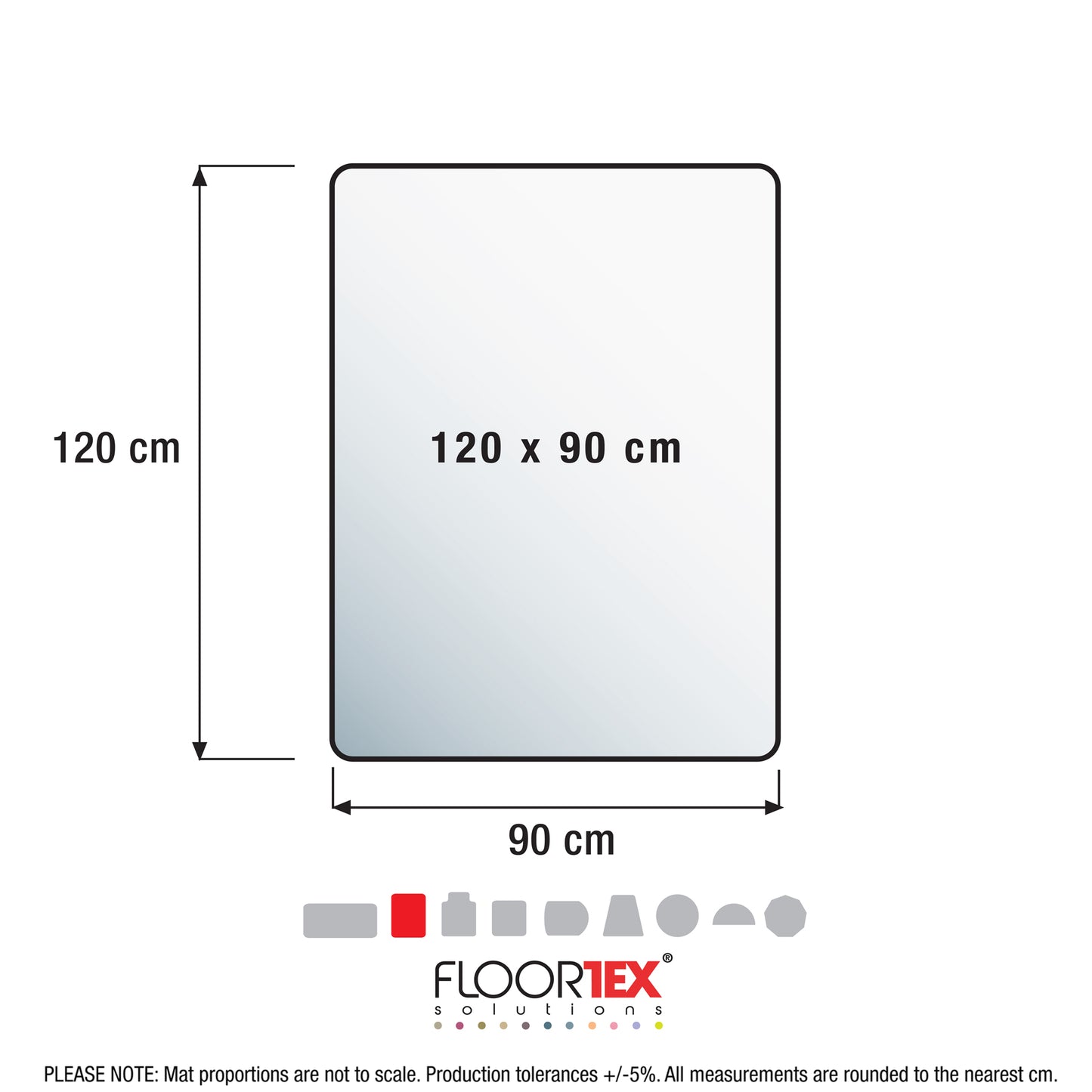 Advantagemat® Vinyl Rectangular Chair Mat for Carpets up to 6mm - 90 x 120cm
