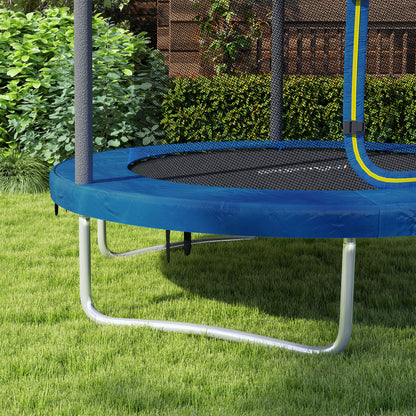 SPORTNOW 6ft Trampoline with Safety Enclosure Net, Steel Frame Outdoor Trampoline, with Edge, Safety Cover