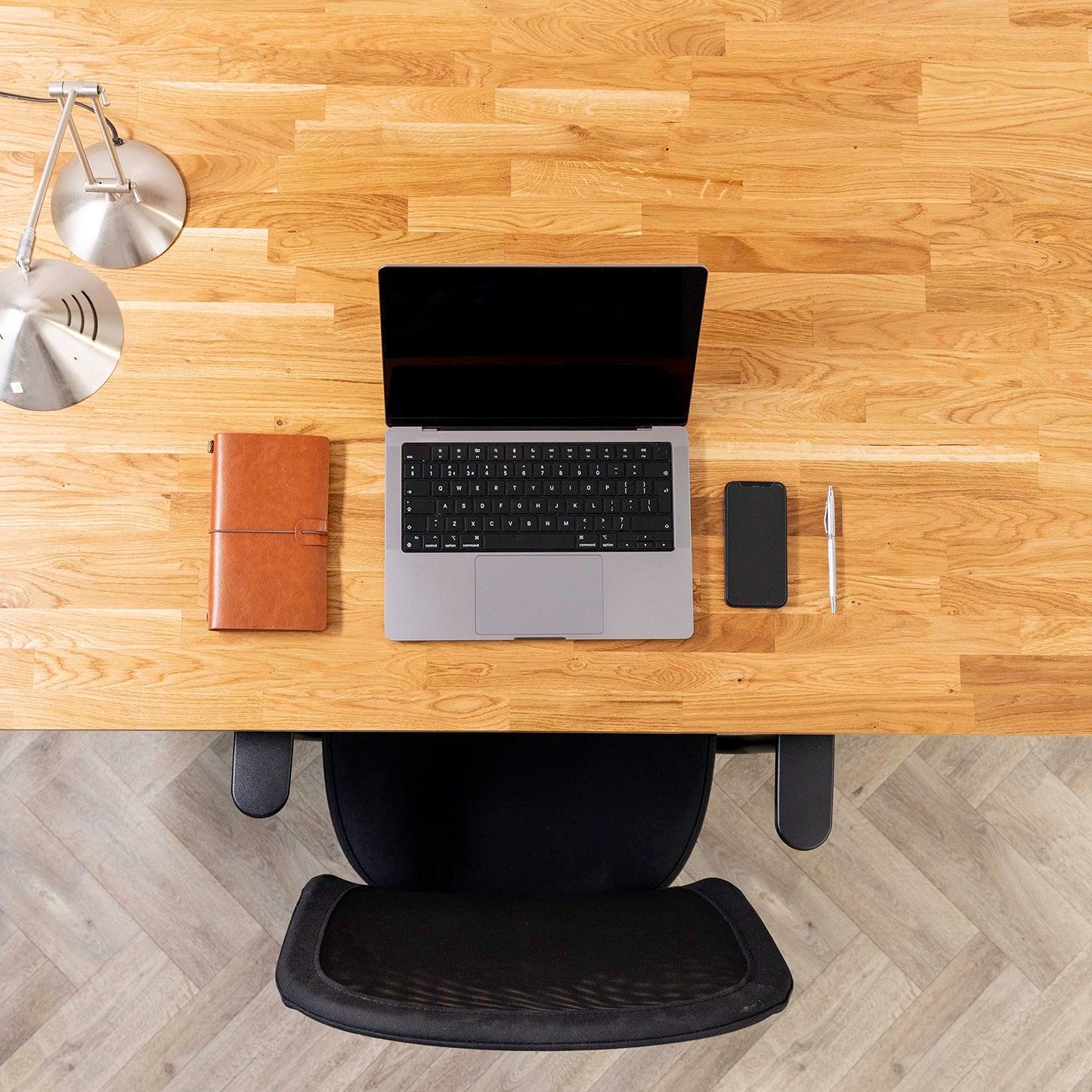 domli Solid Wood Oak Office Desk Top | 1200mm x 600mm x 27mm | Premium European Wooden Rectangular Tabletop