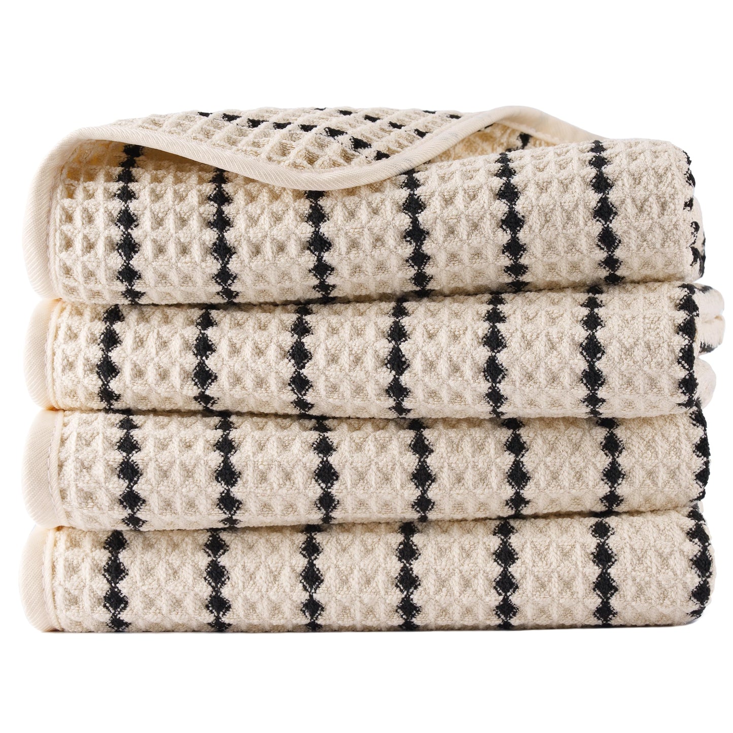 POLYTE 430 GSM Microfibre Quick Dry Waffle Hand Towel, 40.6x76.2 cm