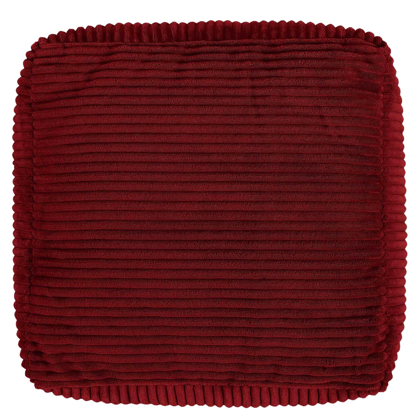 icon Amara Small Cord Bean Bag Footstool with Filling Included, Burgundy