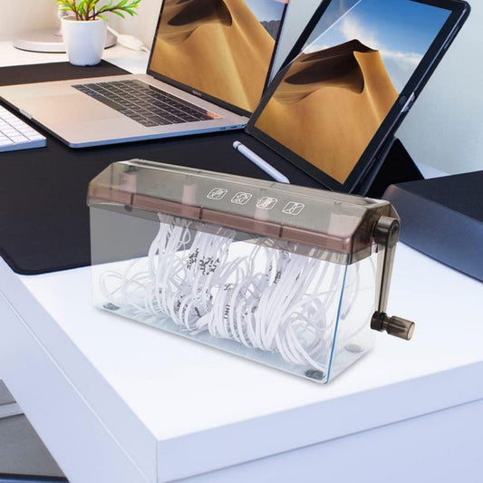 Portable A6 Paper Hand Shredder Manual Straight Cut Home Office-A6