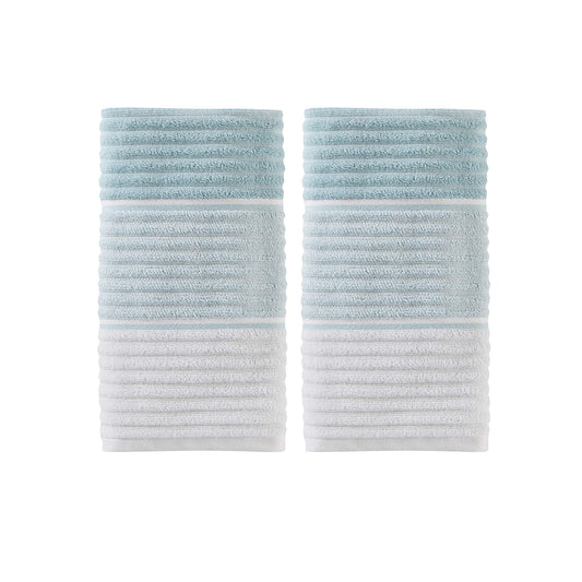 SKL Home by Saturday Knight Ltd. Planet Ombre 2 Pc Hand Towel Set, Aqua