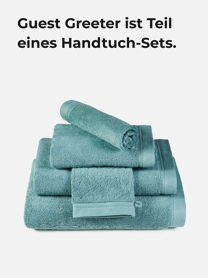Sowel® Celadon Guest Towels 30 x 50 cm, 100% Organic Cotton, Premium Quality, Hand Towel Made in Portugal