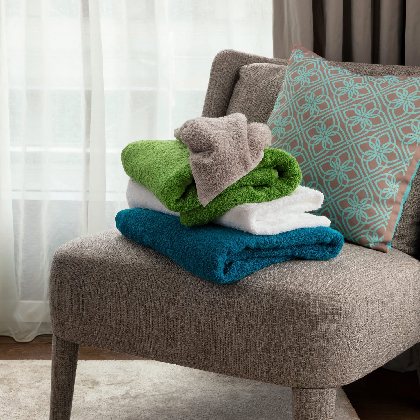 Möve Superwuschel guest towel 30 x 50 cm made of 100% cotton, red clay