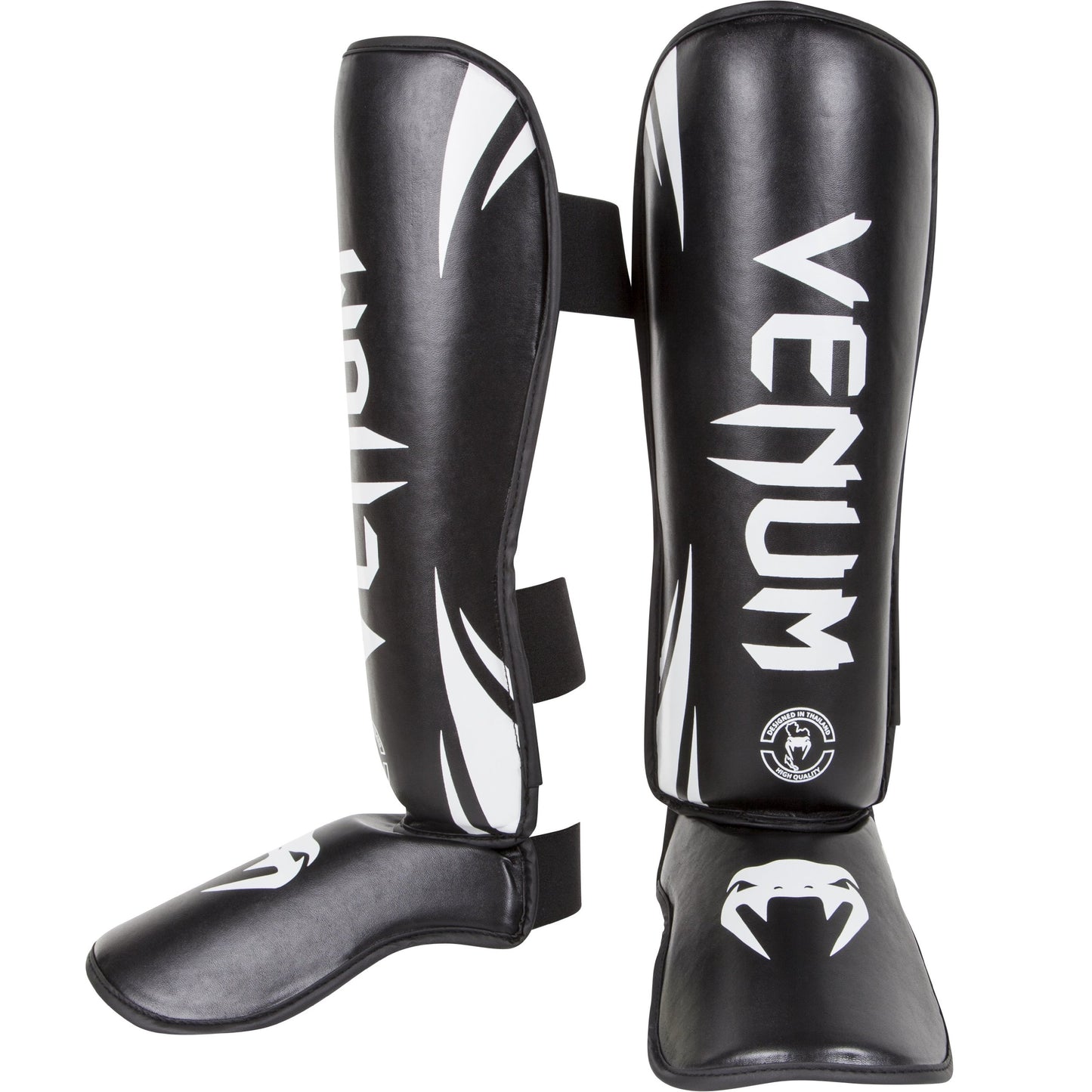 Venum Challenger Shin Guards, Black/White, X-Large