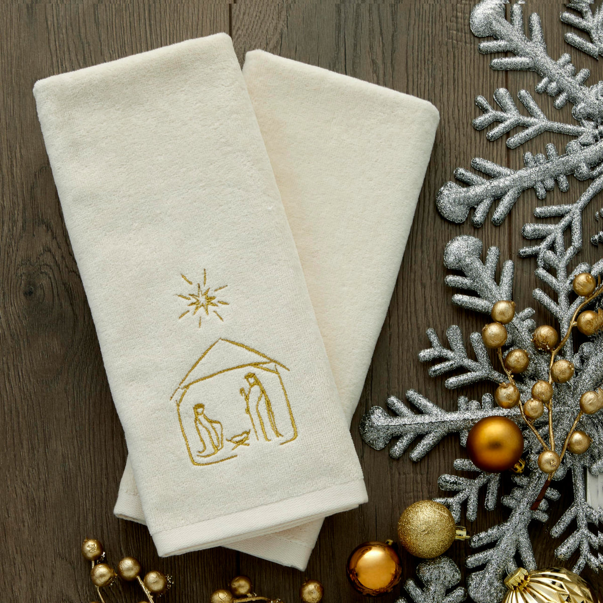 SKL Home Nativity Hand Towel 2-Pack