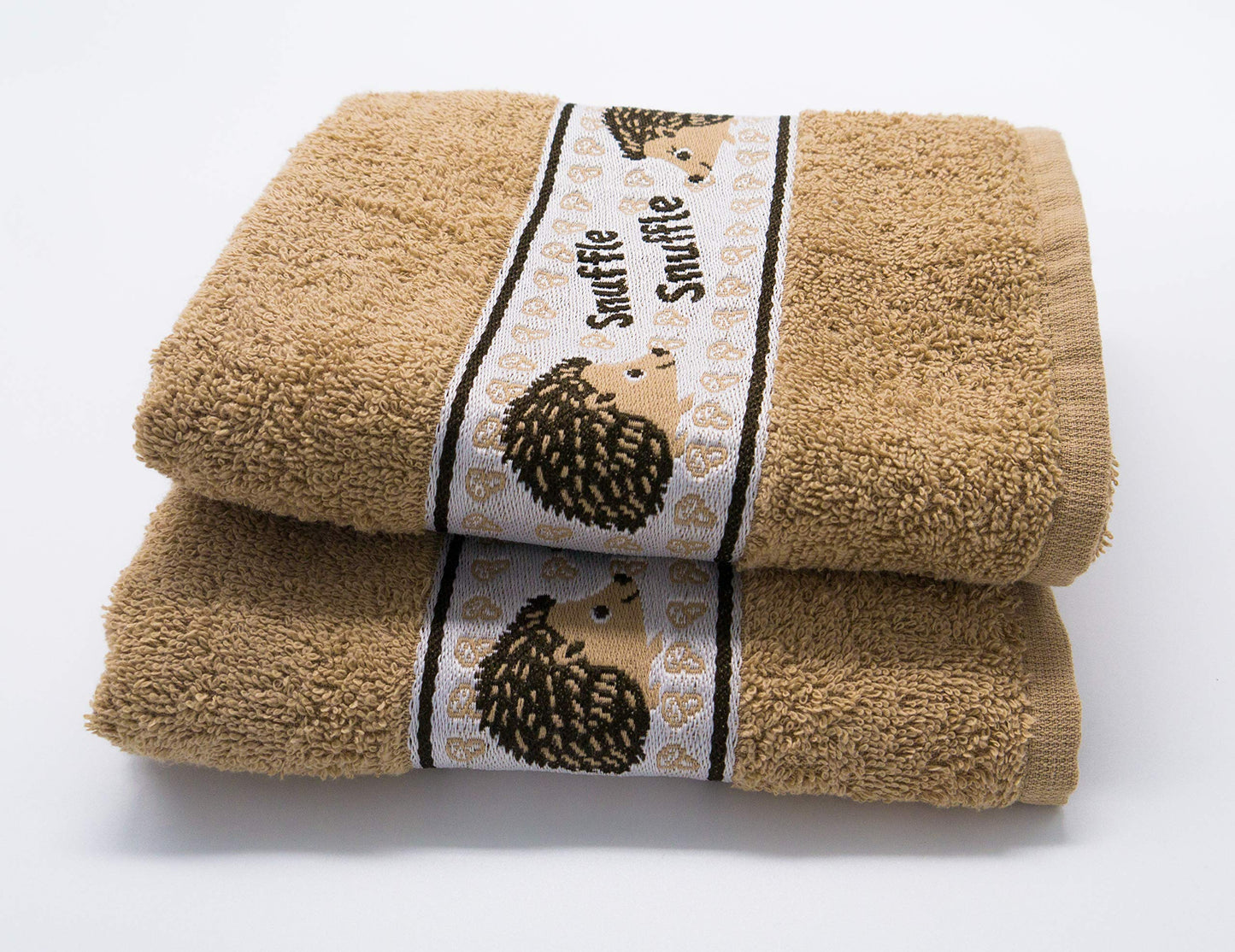 Lex's Linens 2 Pack Animal Tea Towel/Kitchen Towel (Hedgehog)