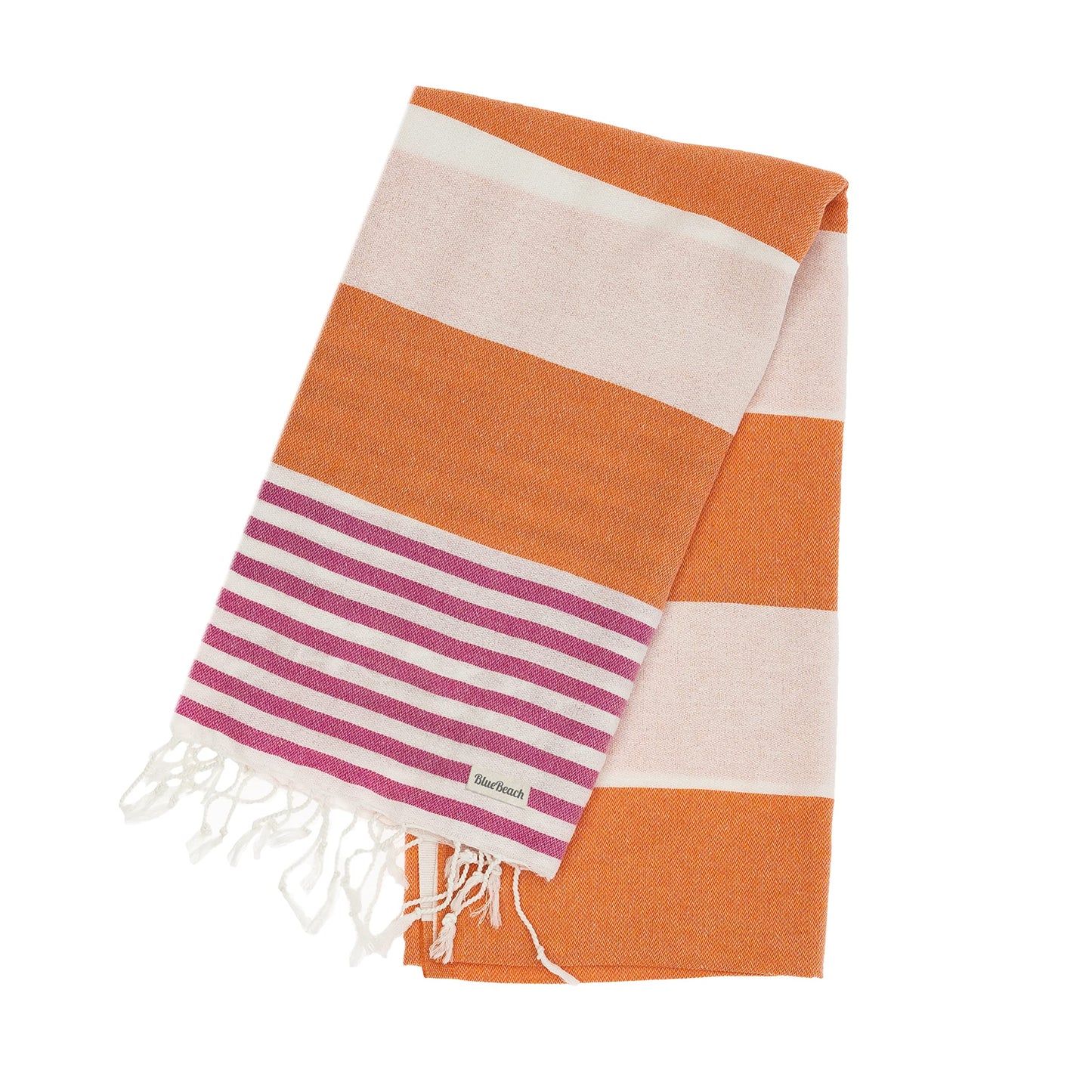 Blue Beach Turkish Towel - 100x180cm Large Turkish Hammam Peshtemal Towel - Super Absorbent, Quick Dry, Lightweight, Compact Towels for Swimming