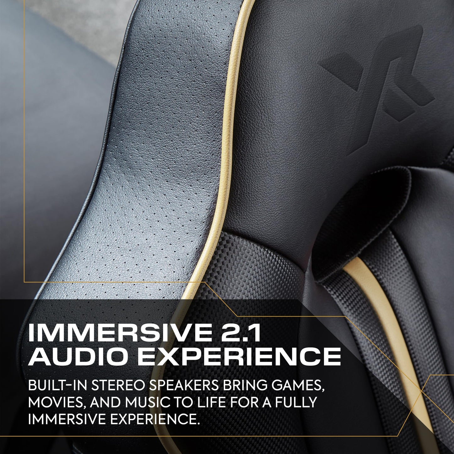 X-Rocker Torque Console Gaming Chair, 2.1 Stereo Audio Gaming Seat - Bluetooth Connectivity, Reactive Vibration, Foldable Base
