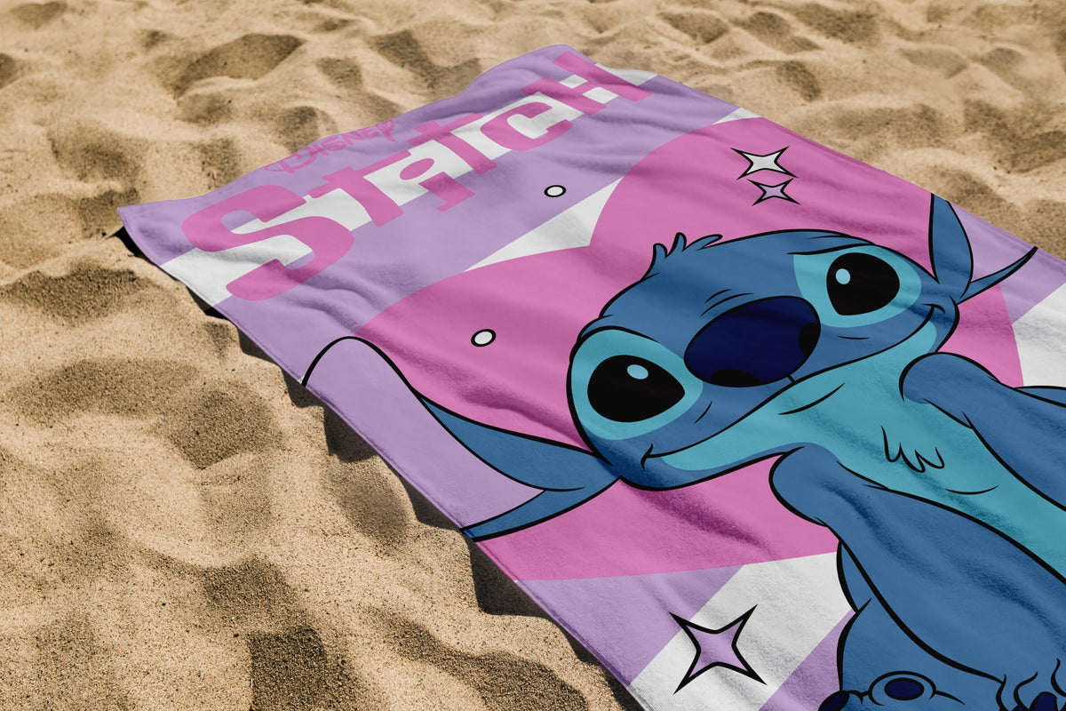 hermet Stitch Beach Towel, 70 x 140 cm, Beach or Pool Towel, 100% Soft Cotton, Practical and Lightweight