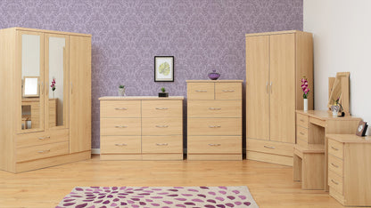 Seconique Nevada Dressing Table Set in Sonoma Oak Effect
