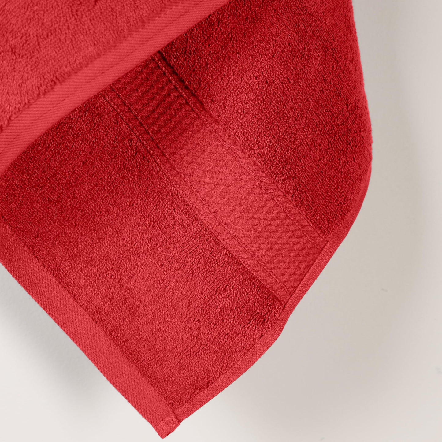 Home City, 100% Cotton, Towel Set, Red - Towel