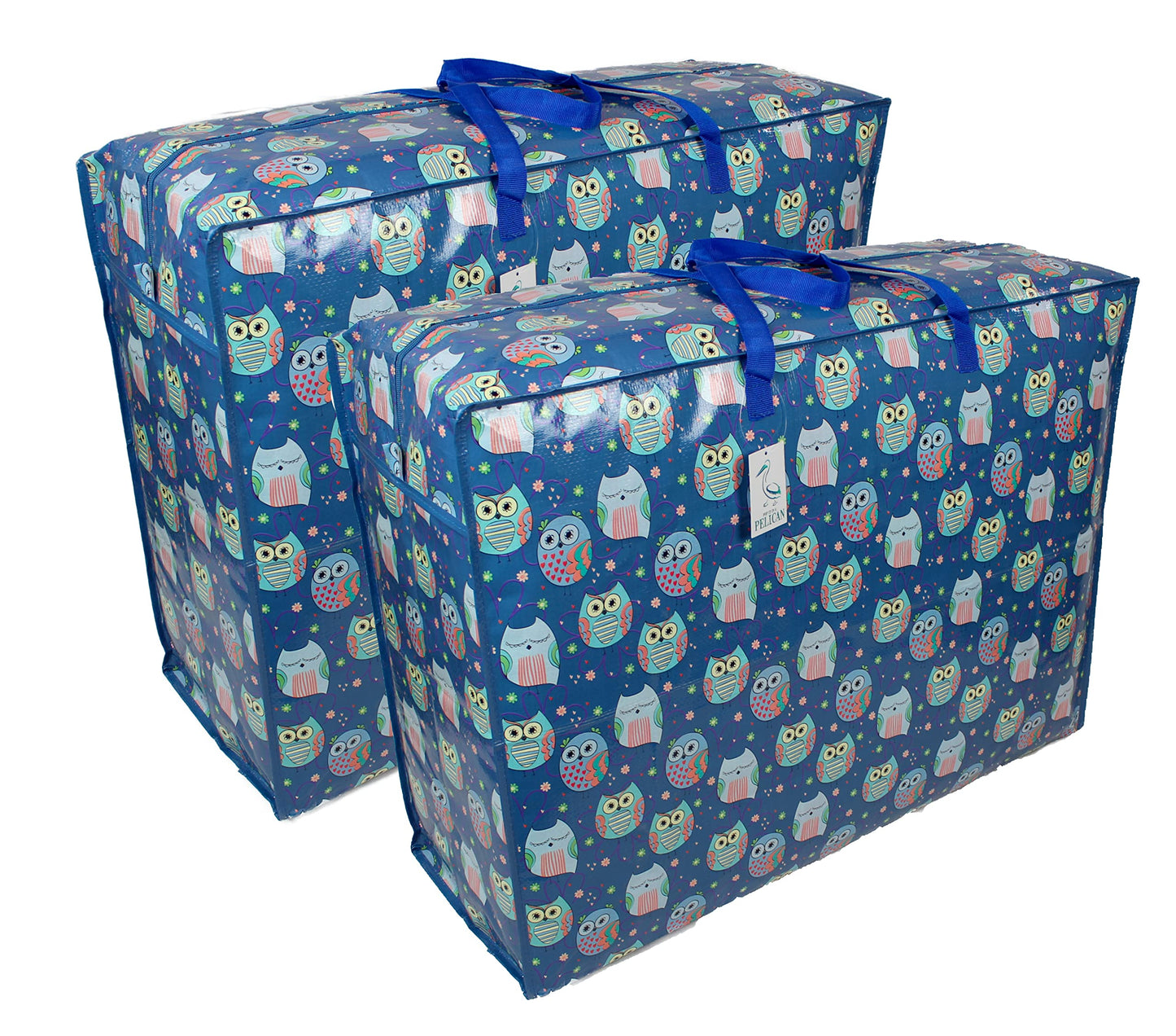 Storage Bags 115 ltr 2x Pack Sleepy Owls print