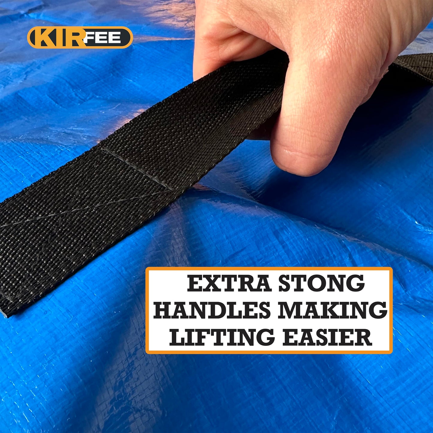 KIRFEE Double Mattress Bags For Moving And Storage | Mattress Cover For Moving | Mattress Bag With 8 Handles