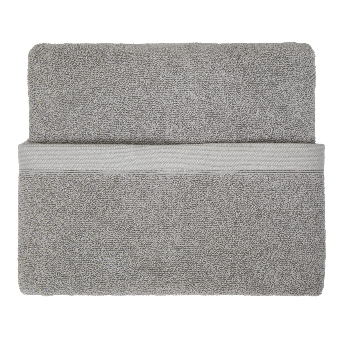 Drift Home Grey Bathroom Towel 50 x 90cm - Soft & Absorbent - 600GSM Premium Towel - Sustainable Cotton BCI - Recycled Bottles