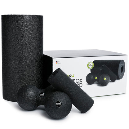 BLACKROLL Unisex Adult Foam Roller Set - Black, One Size