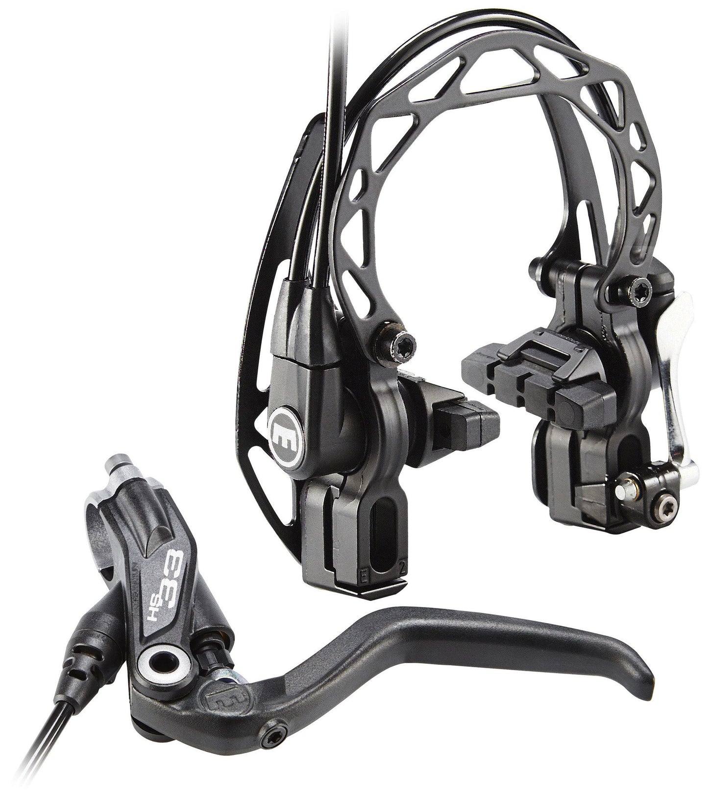 Magura Hs33 R Bike, Unisex, Black, 4-Finger Hebel