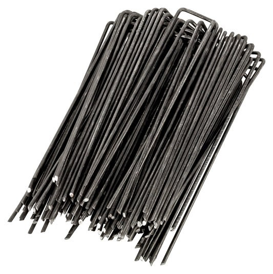 WUNDERGARDEN Pack of 300 x 6''/150mm 11 Gauge U-shaped multi-purpose steel Garden Securing Pegs - Ideal for securing weed fabric, landscape fabric,