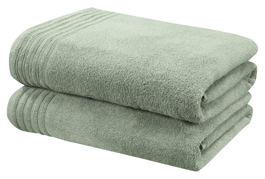 Rapport Home So Soft 2-Piece Towel Bale, 100% Cotton-Sea Green, Combed, 140 x 90 x 1 cm