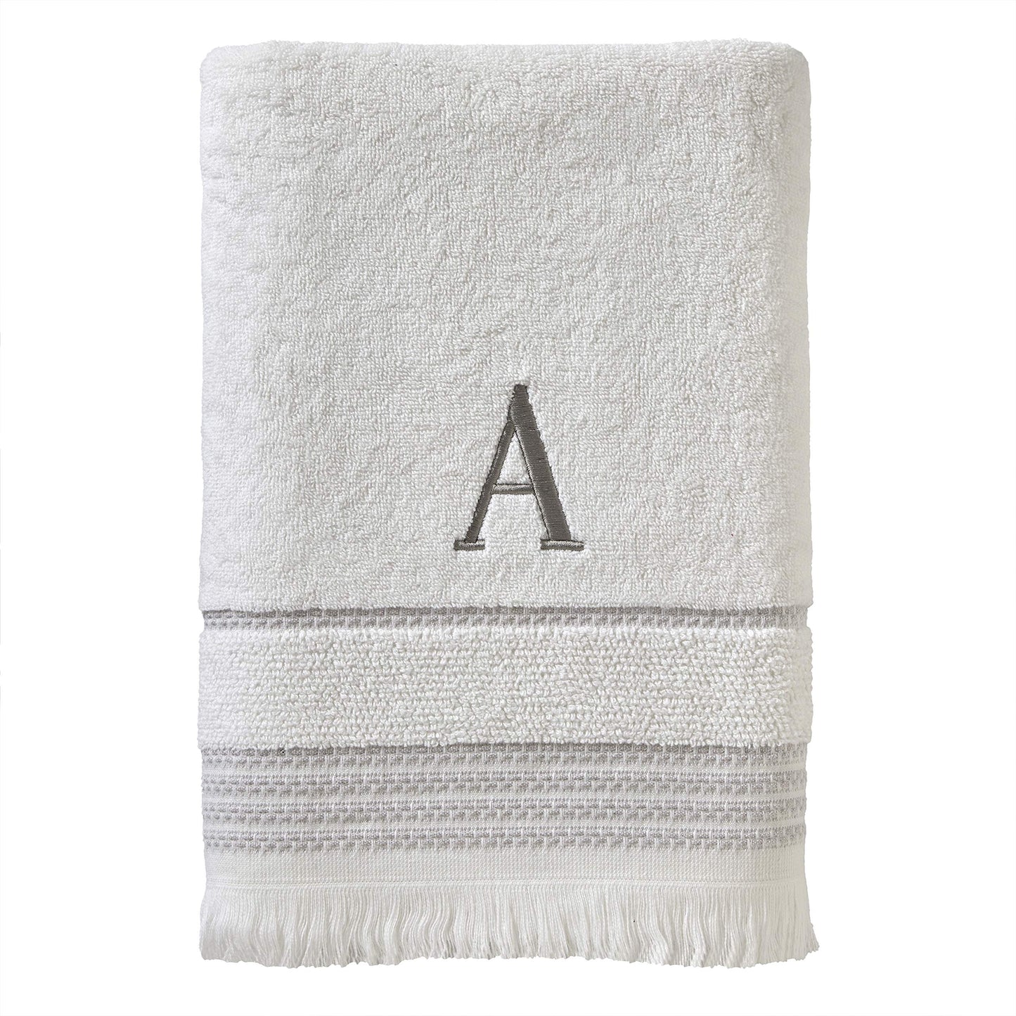 SKL Home Bath Towel, A, Cotton, White, 28x54